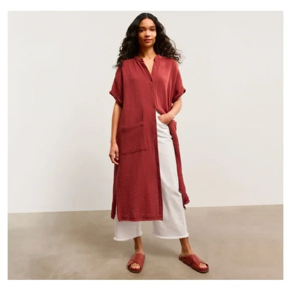 open lace back dress Lightweight Viscose Jersey Dress  Eileen Fisher Renew